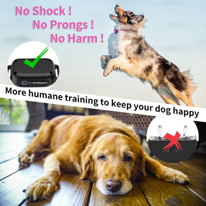 DOGLinsen No Shock Dog Training Collar with Remote 3300ft Range, Vibrating Dog Collar, Vibration Collar for Small Medium Large Dogs, 9 Style Tones and Vibration Collar