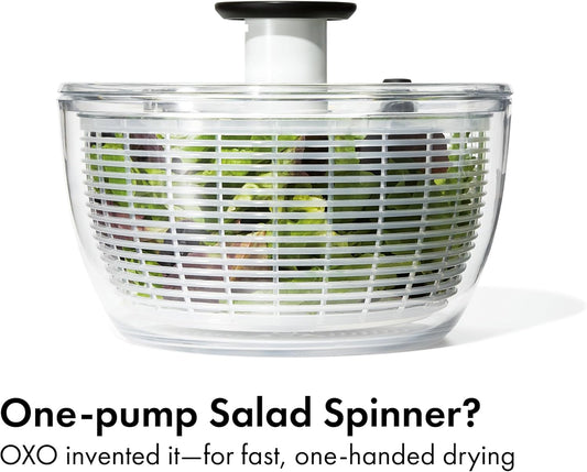OXO Good Grips Good Grips Salad Spinner, 10.25-Inch Clear