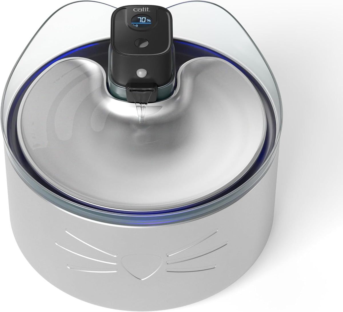 Catit PIXI Stainless Steel UVC Fountain, 5L (169oz)