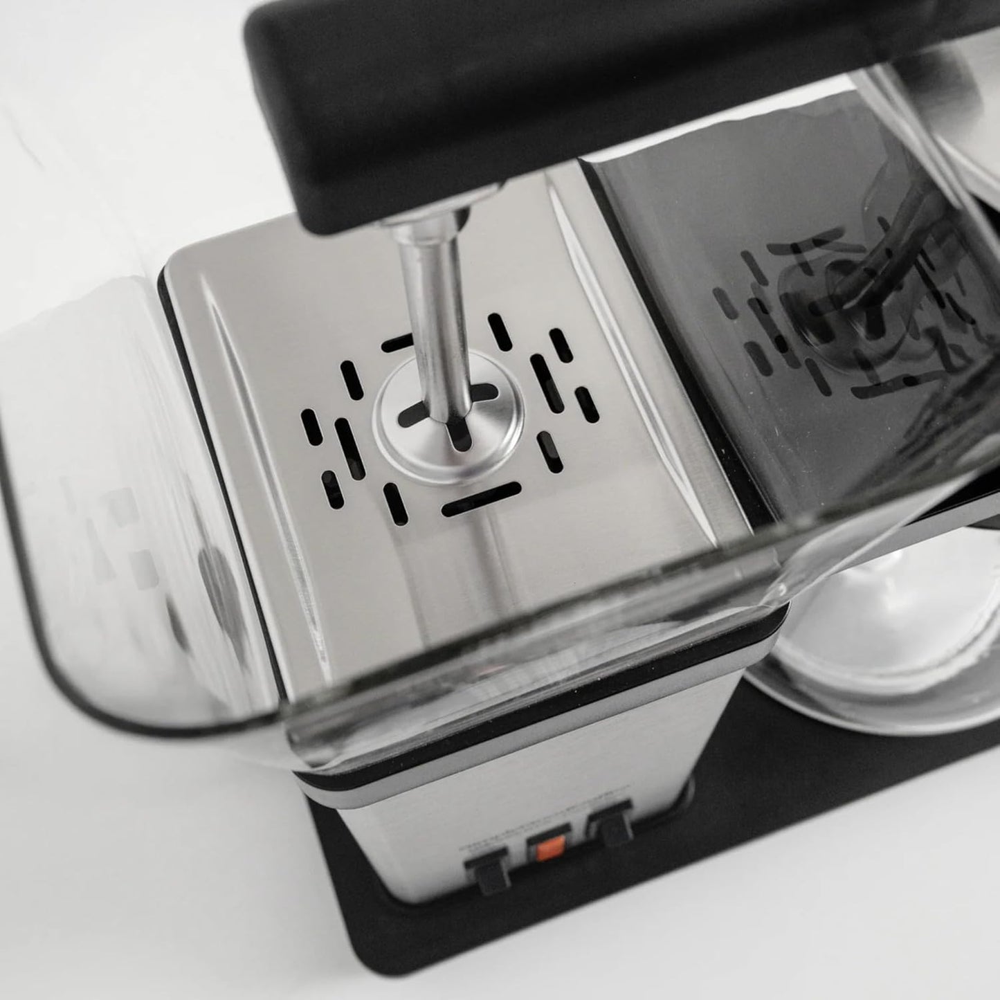 SimplyGoodCoffee THE BREWER - Plastic-Free. Coffee Maker/Coffee Machine. 8 Cup Automatic Drip Pour Over Coffee Brewer. Easy To Use, Gold Cup Standard. Black/Stainless Steel