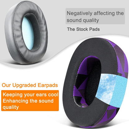 SOULWIT Replacement Earpads for Skullcandy Hesh 3/ANC/Evo & Crusher Wireless/ANC/Evo & Venue ANC Over-Ear Headphones, Ear Pads Cushions with Noise Isolation Foam - Hesh3 PL Black