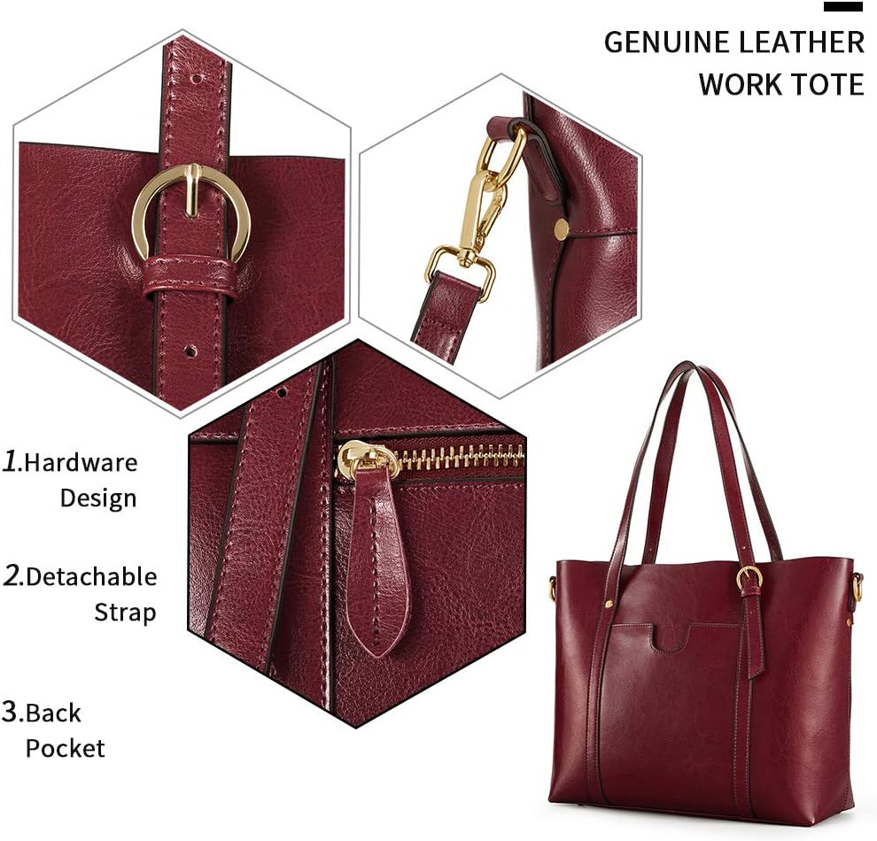 Purilite Select Women’s Vintage Leather Tote Bag