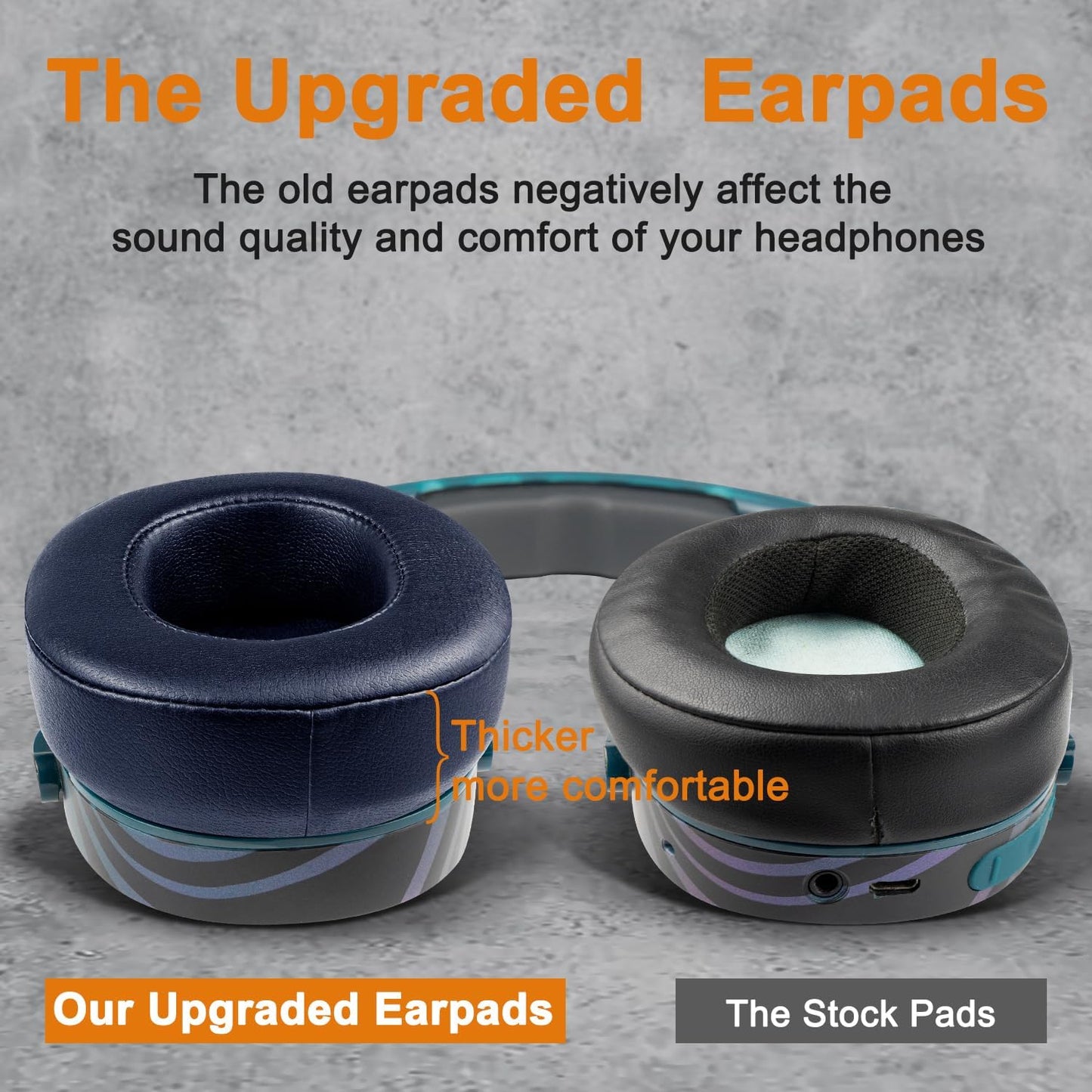 SOULWIT Replacement Earpads for Skullcandy Hesh 3/ANC/Evo & Crusher Wireless/ANC/Evo & Venue ANC Over-Ear Headphones, Ear Pads Cushions with Noise Isolation Foam - Hesh3 PL Black