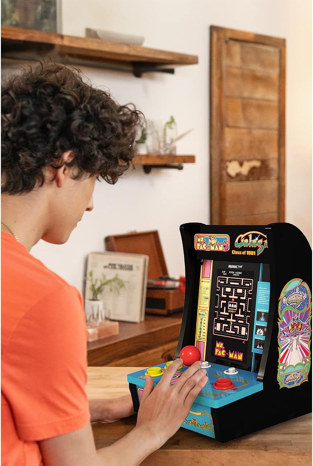 ARCADE1UP Classic Arcade Countercade Machine | 7 Inch Portable Retro Gaming Console with Joystick Controls