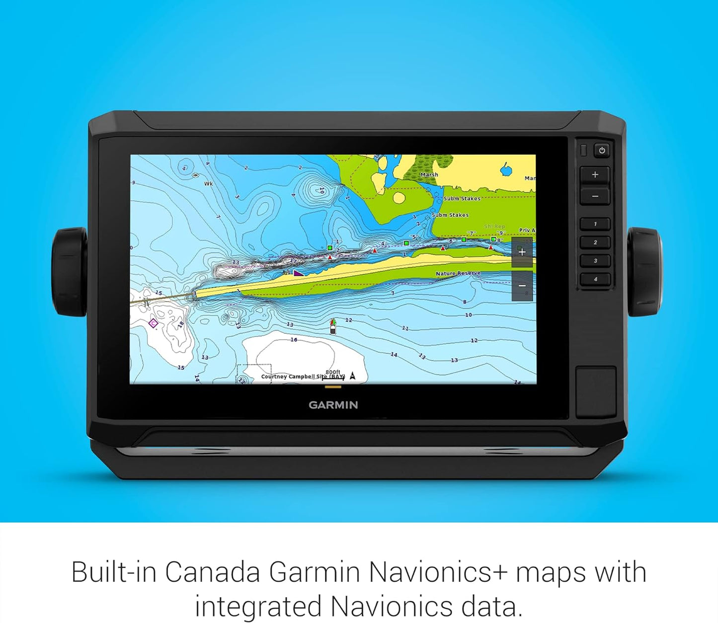 Garmin ECHOMAP UHD2 95sv with GT56 Transducer, 9" Touchscreen Chartplotter, Garmin Navionics+ Canada Inland and Coastal