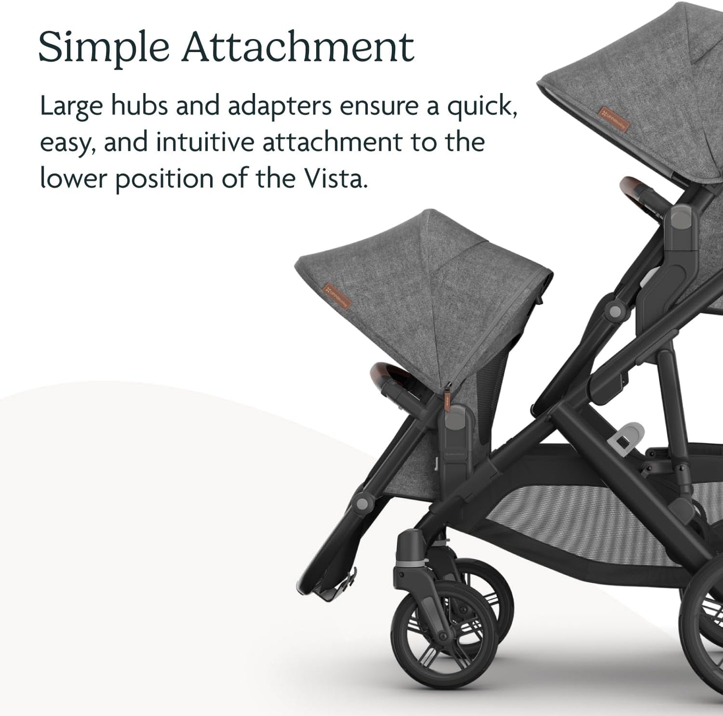 Toddler Stroller Seat | Tandem Double Stroller Seat with 5-Point Harness and Adjustable Canopy