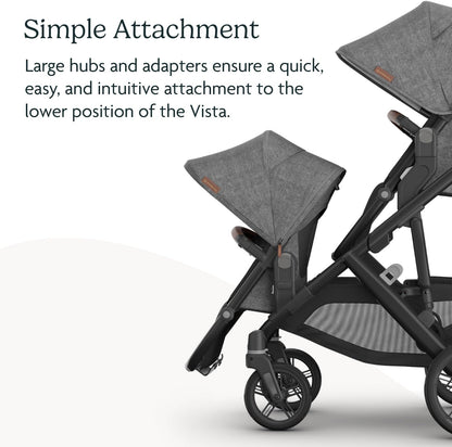 Toddler Stroller Seat | Tandem Double Stroller Seat with 5-Point Harness and Adjustable Canopy