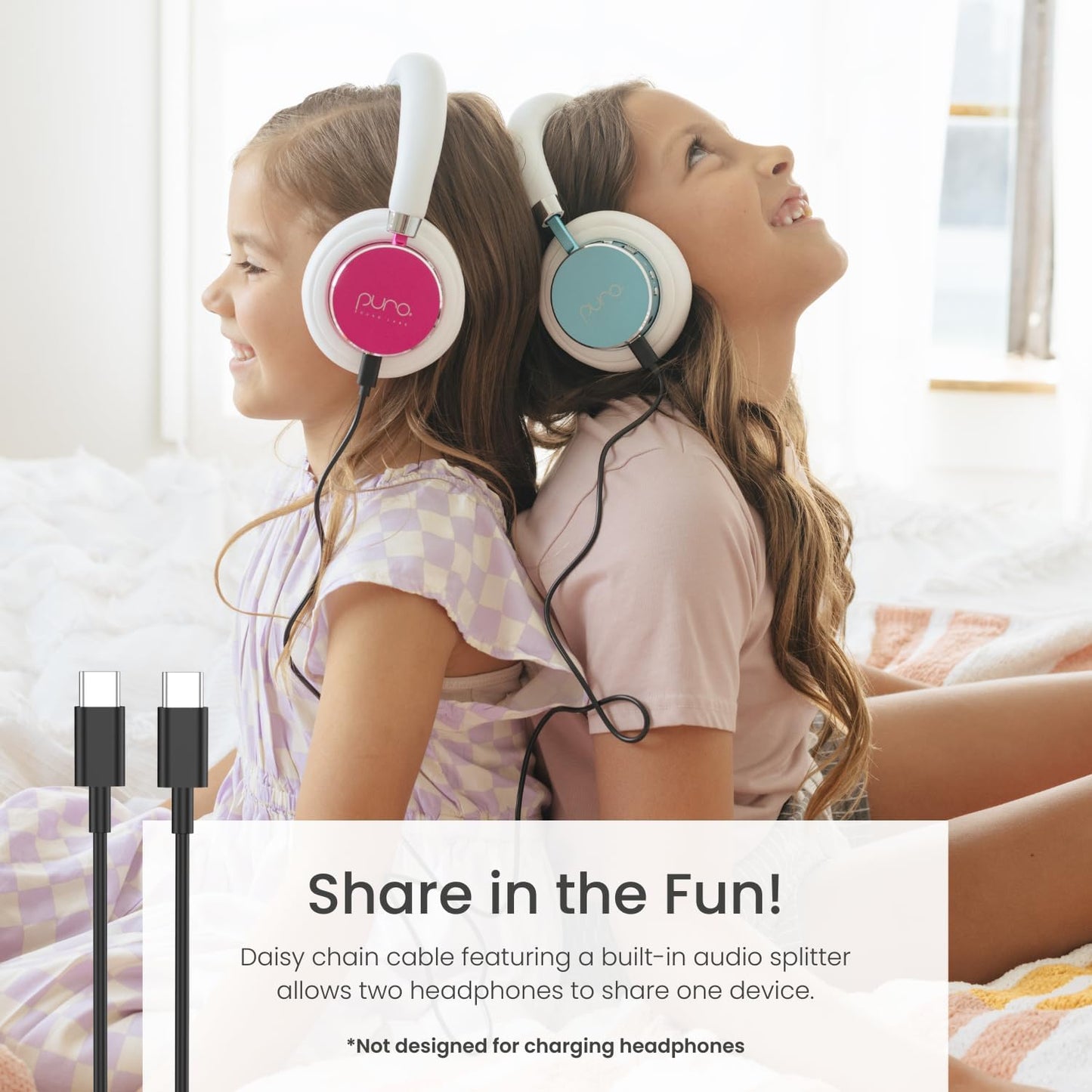 Puro Sound Labs BT2200 Plus Volume Limited Kids’ Bluetooth Headphones (Blue)