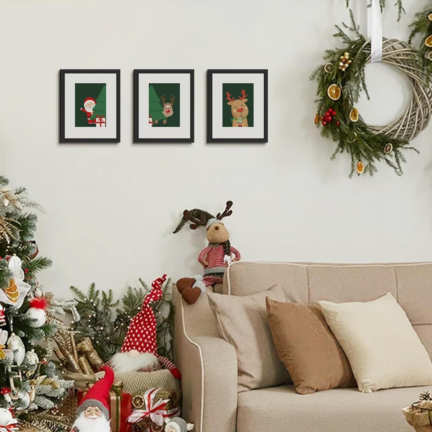 upsimples 11x14 Picture Frame, Display Pictures 8x10 with Mat or 11x14 Without Mat, Wall Hanging Photo Frames, Black
