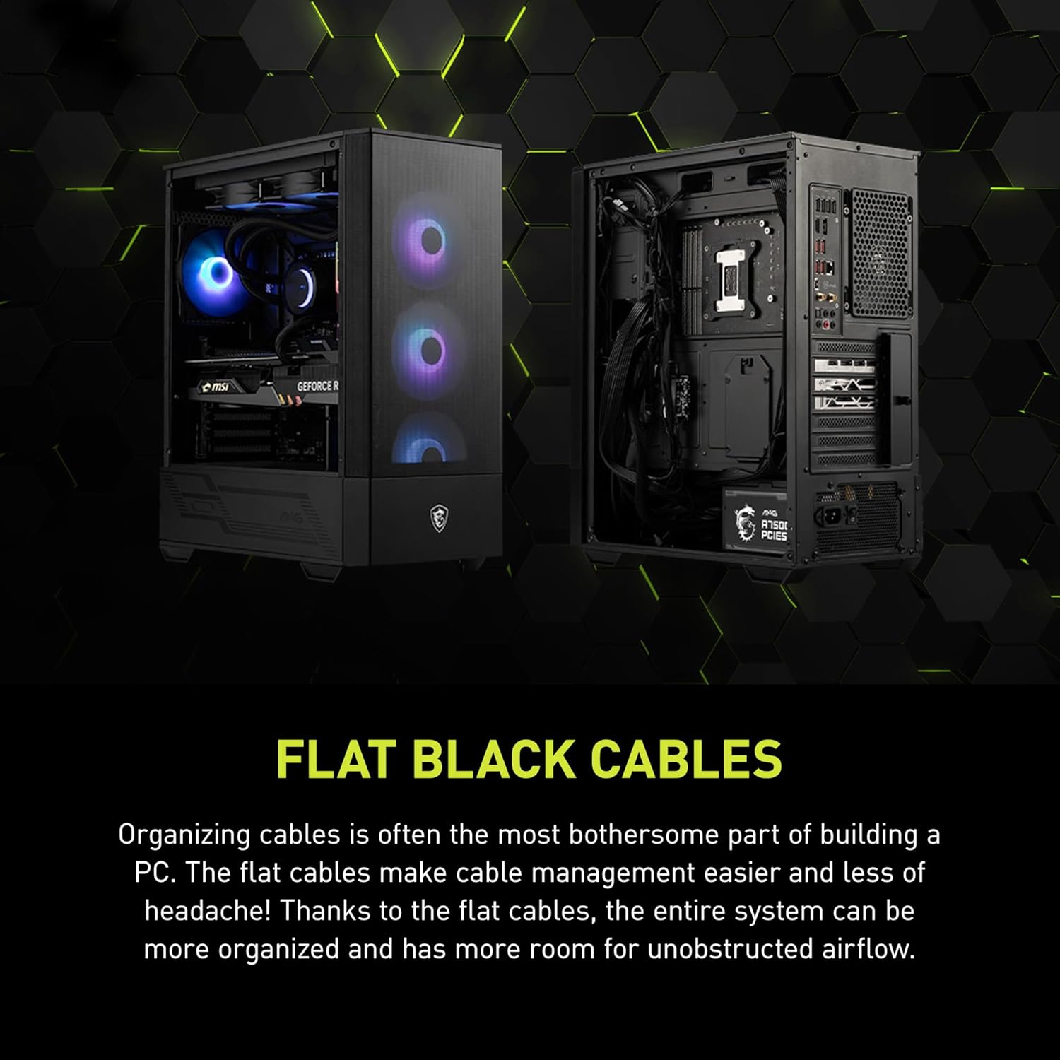 MSI MAG A750GL PCIE 5 Gaming Power Supply - Full Modular - 80 Plus Gold Certified 750W - Compact Size - ATX PSU - PuriLite