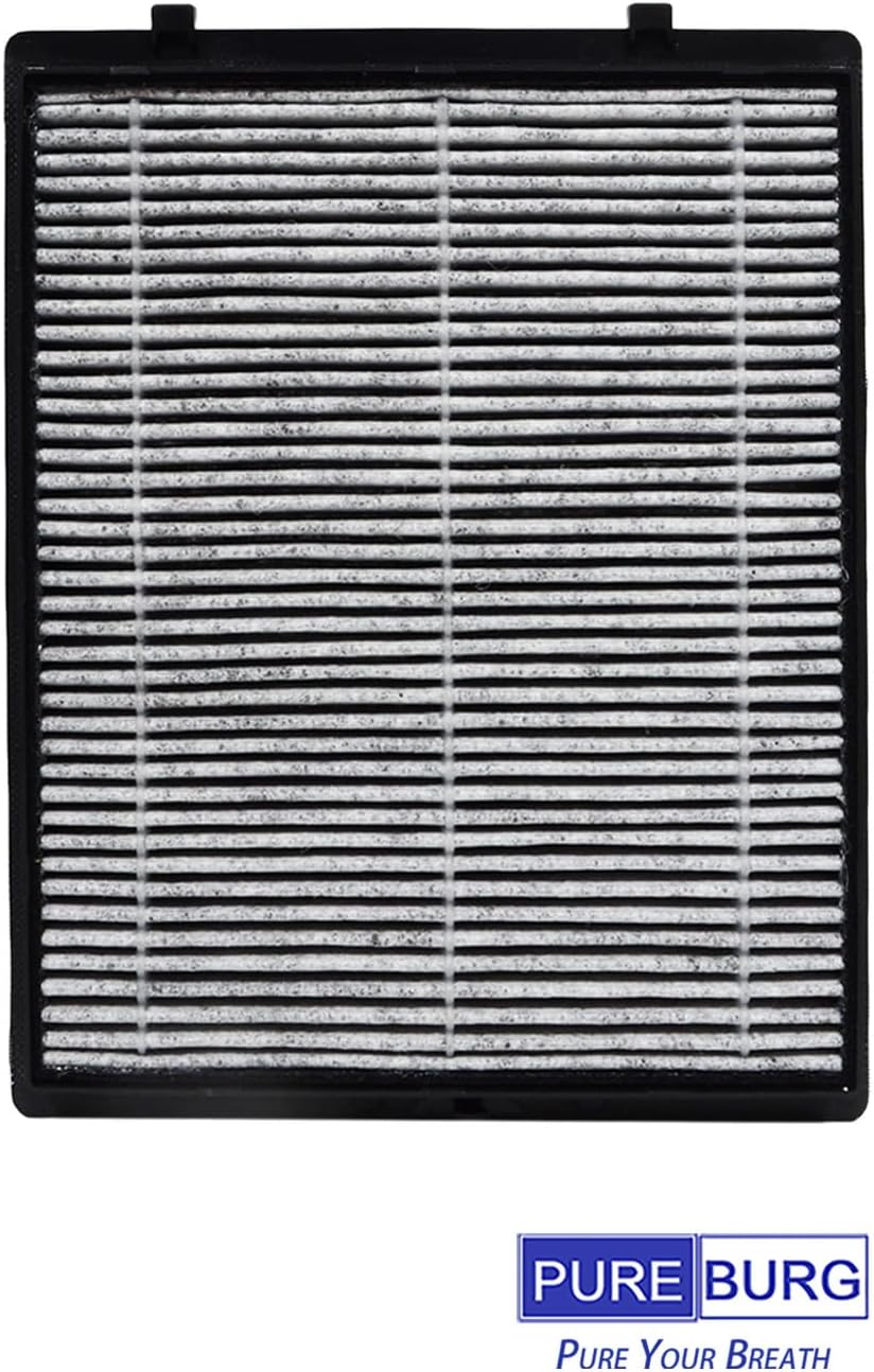 PUREBURG Replacement Filter Compatible with LUFTRUM C401 Car Air Purifier,2-Pack H13 True HEPA 3-Stage Filtration Activated Carbon 2-in-1 - PuriLite