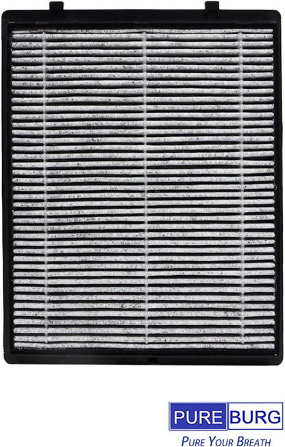 PUREBURG Replacement Filter Compatible with LUFTRUM C401 Car Air Purifier,2-Pack H13 True HEPA 3-Stage Filtration Activated Carbon 2-in-1 - PuriLite