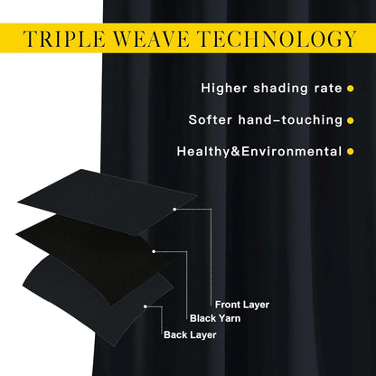 NICETOWN Blackout Curtains 2 Panels for Bedroom- Thermal Insulated Grommet Blackout Curtains 63 Inches Long for Living Room/Kitchen Rideaux occultants (2 Panels, W42 x L63 -Inch,Grey)