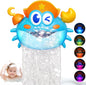 Bath Toys for Toddlers 1-3, vicia Bath Bubble Machine for Kids Age 3-5 Crab Bubble Bath Toys with Music & Light for 1 2 3 4 5 Year Old Boys Girls Light-Up Bathtub Toys for Babies Gifts