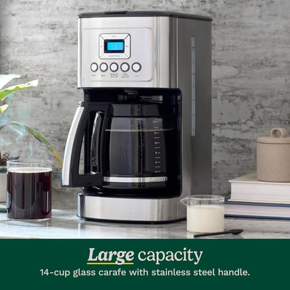 Programmable 14-Cup Coffee Maker | Stainless Steel Drip Coffee Machine with Brew Strength Control
