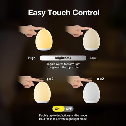 Purilite Select Touch LED Nursery Night Light