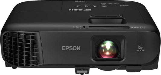 Epson Pro EX9240 3-Chip 3LCD Full HD 1080p Wireless Projector, 4,000 Lumens Color Brightness, 4,000 Lumens White Brightness, Miracast, 2 HDMI Ports, Built-in Speaker, 16,000:1 Contrast Ratio