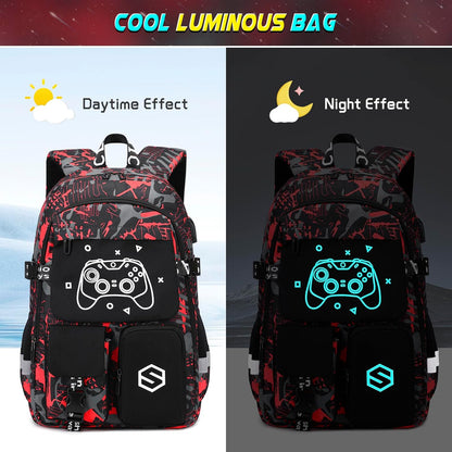 Scothen Cool Luminous School Backpacks for Boys