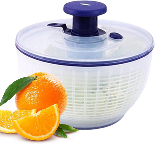 Salad Spinner, Quick Drying Lettuce Spinner | Large Capacity Vegetable Washer, Easy Pump Mechanism, Stable Non-Slip Base, essantial Kitchen Accessory for Fresh Produce