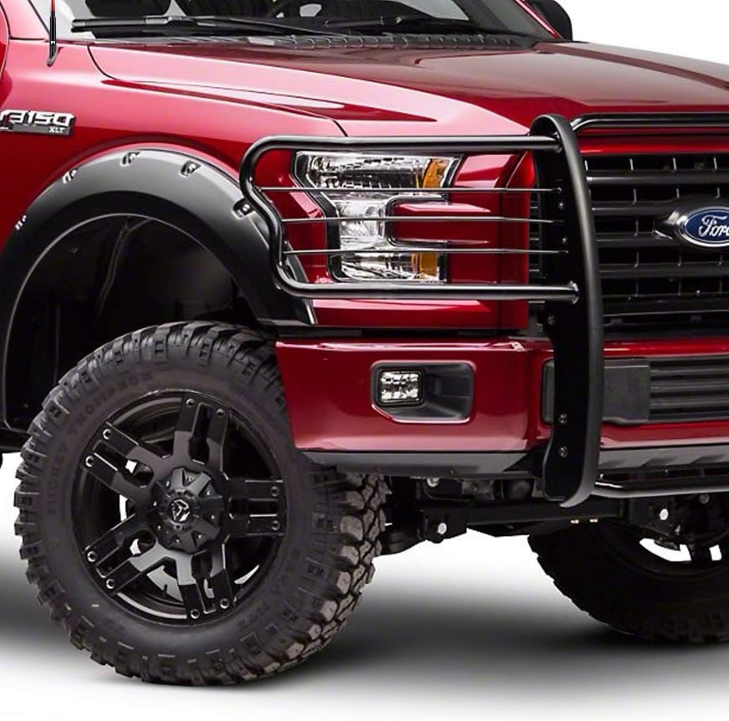 ONE250 Bullet Style Antenna, Compatible with Dodge RAM (RAM 1500, RAM 2500 or RAM 3500 1994-2024) & Ford F-Series (F-150 F-250 F-350 Super Duty Ford Raptor Ranger Trucks 1997-2024) (Silver)