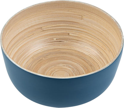 Restaurantware-Bambuddha 15 Ounce Small Salad Bowl, 1 Heavy-Duty Round Salad Bowl - Sustainable, Reusable, Black Bamboo Serving Dish, for Serving Salads, Fruits, and Appetizers