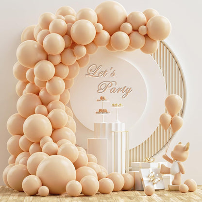 Gold Metallic Chrome Latex Balloon Arch Kit, 102PCS 18In 12In 10In 5In Arch Garland For Festival Picnic, Engagement, Wedding, Birthday Party, Gold Theme Anniversary Decoration With 33FT Ribbon