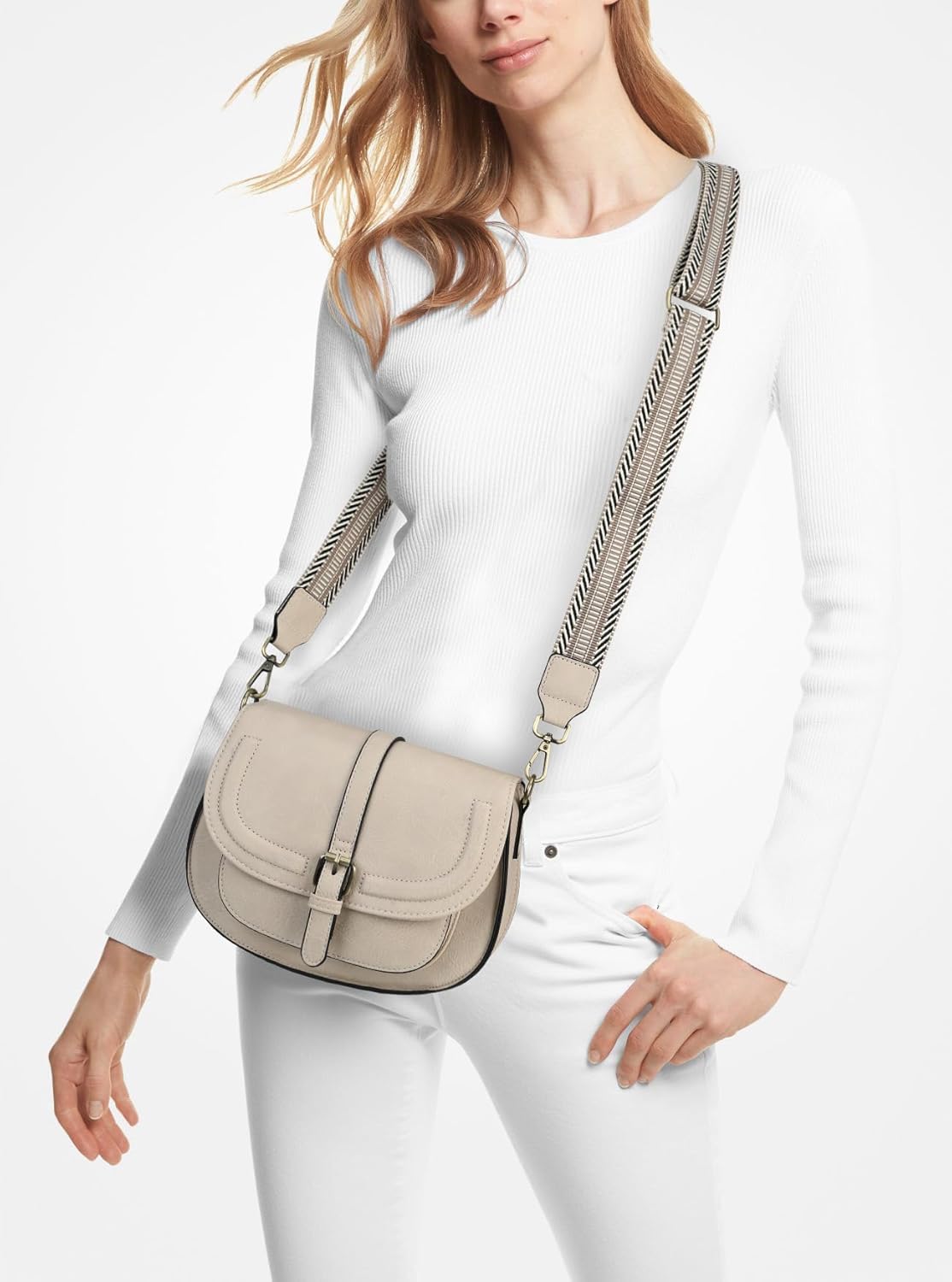 Crossbody Bags for Women Small Over the Shoulder Saddle Purses and Boho Cross body Handbags,Vegan Leather