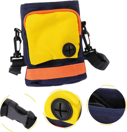 Dog Treat Pouch with Adjustable Waist Strap Lightweight and Durable Pet Training Bag for Treats and