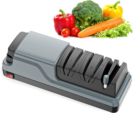 YOORLEAY 5-in-1 Electric Knife Sharpener, Kitchen Knife & Scissor Sharpener
