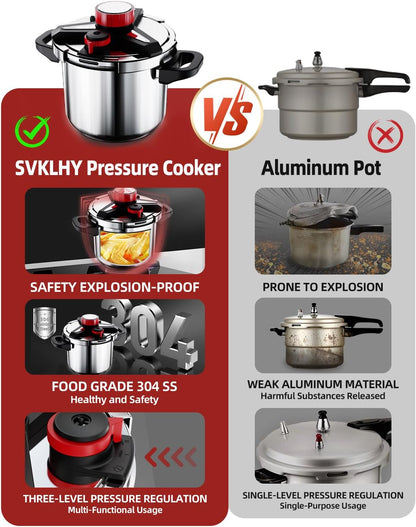 Purilite Select 3-in-1 304 Stainless Steel Pressure Cooker