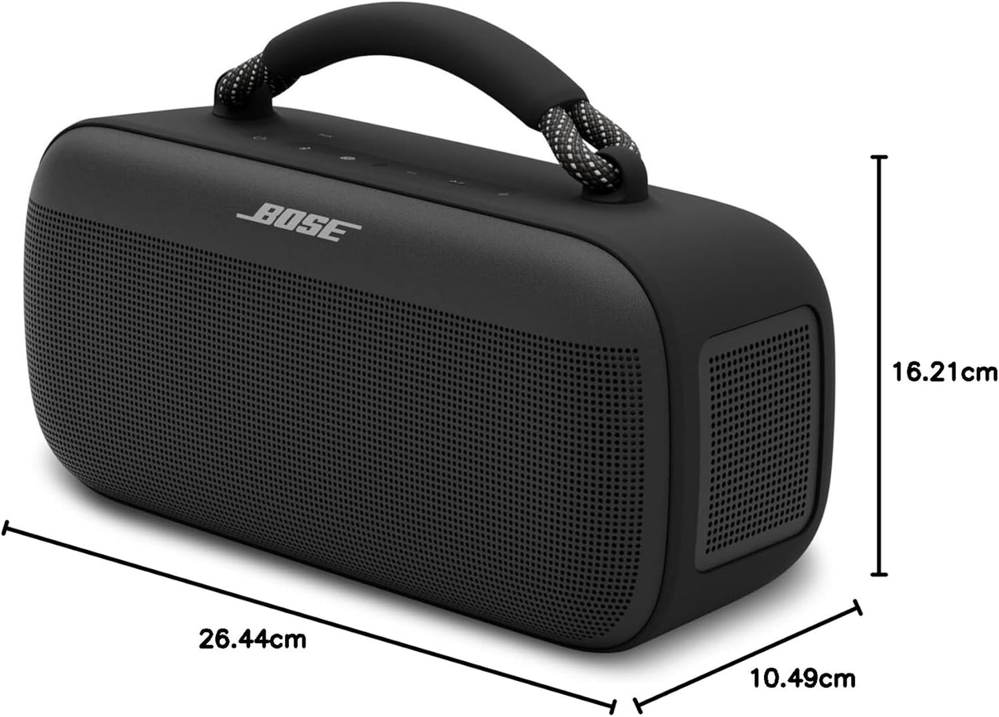 Bose SoundLink Max Portable Speaker, Large Waterproof Bluetooth Speaker, Up to 20 Hours of Battery Life, USB-C, Built-in 3.5mm AUX Input, Black
