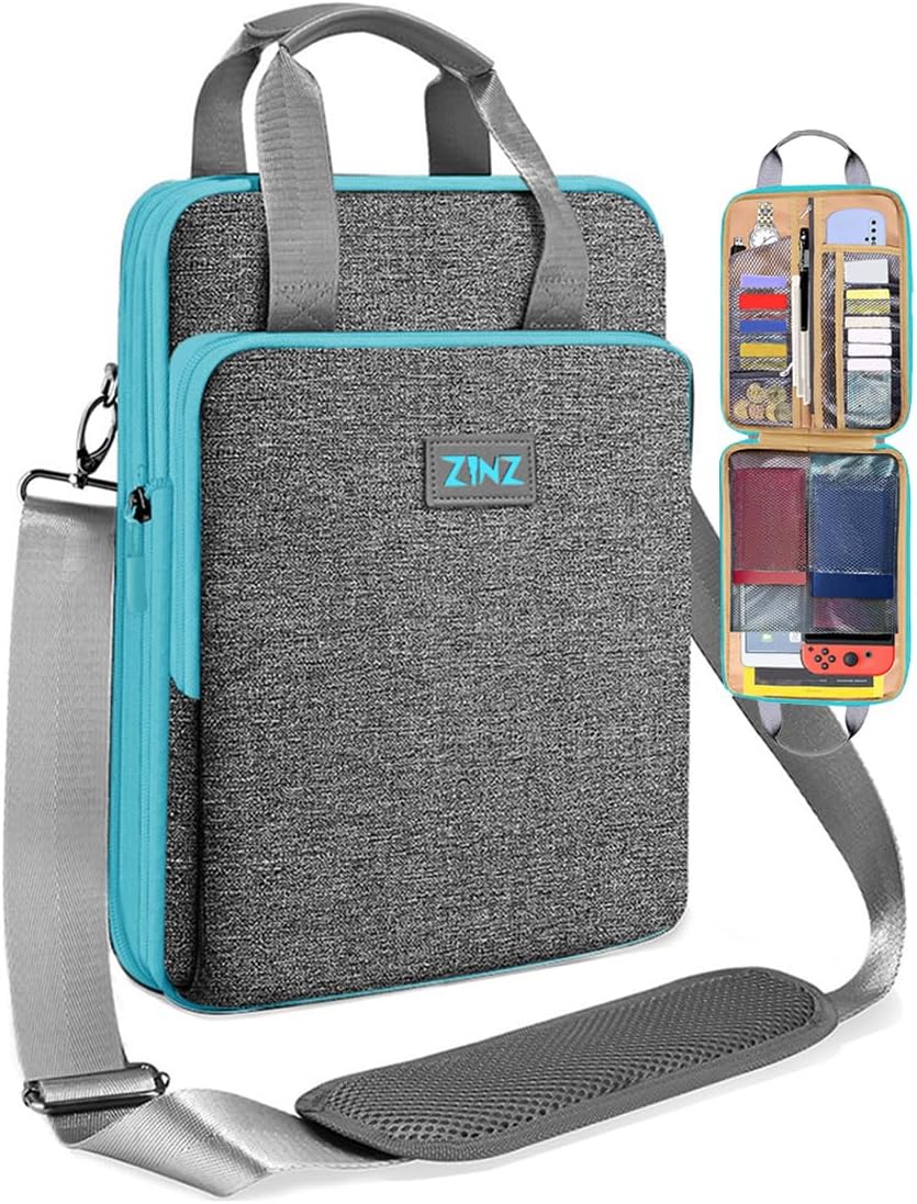 ZINZ Slim & Expandable Case 12.9 13 inch Travel Laptop Shoulder Bag for MacBook Air 13" M3/M2/M1, MacBook Pro 13" M2/M1, iPad Pro 12.9"/13"/11", iPad Air 13",L01G03 - PuriLite