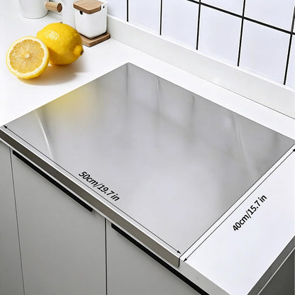 Titanium Cutting Board for Kitchen,Katuchef 100% Pure Titanium Cutting Board,Double-Sided Food-Grade Metal Chopping Boards,Easy to Clean, Non-Stick & Odor-Resistant(19.7" X 15.7"/ 50 X 40cm)