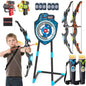 LED Archery Set for Kids Ages 4–12 with Bow and Arrows, Light-Up Standing Target, Indoor Outdoor Sports Toy for Boys and Girls - PuriLite