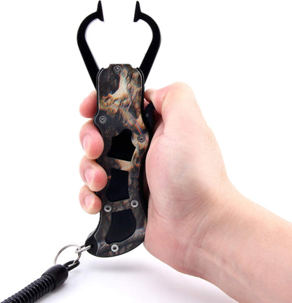 CRAZY SHARK Stainless Steel Fish Lip Grabber Gripper Grip Tool Fish Holder Tackle