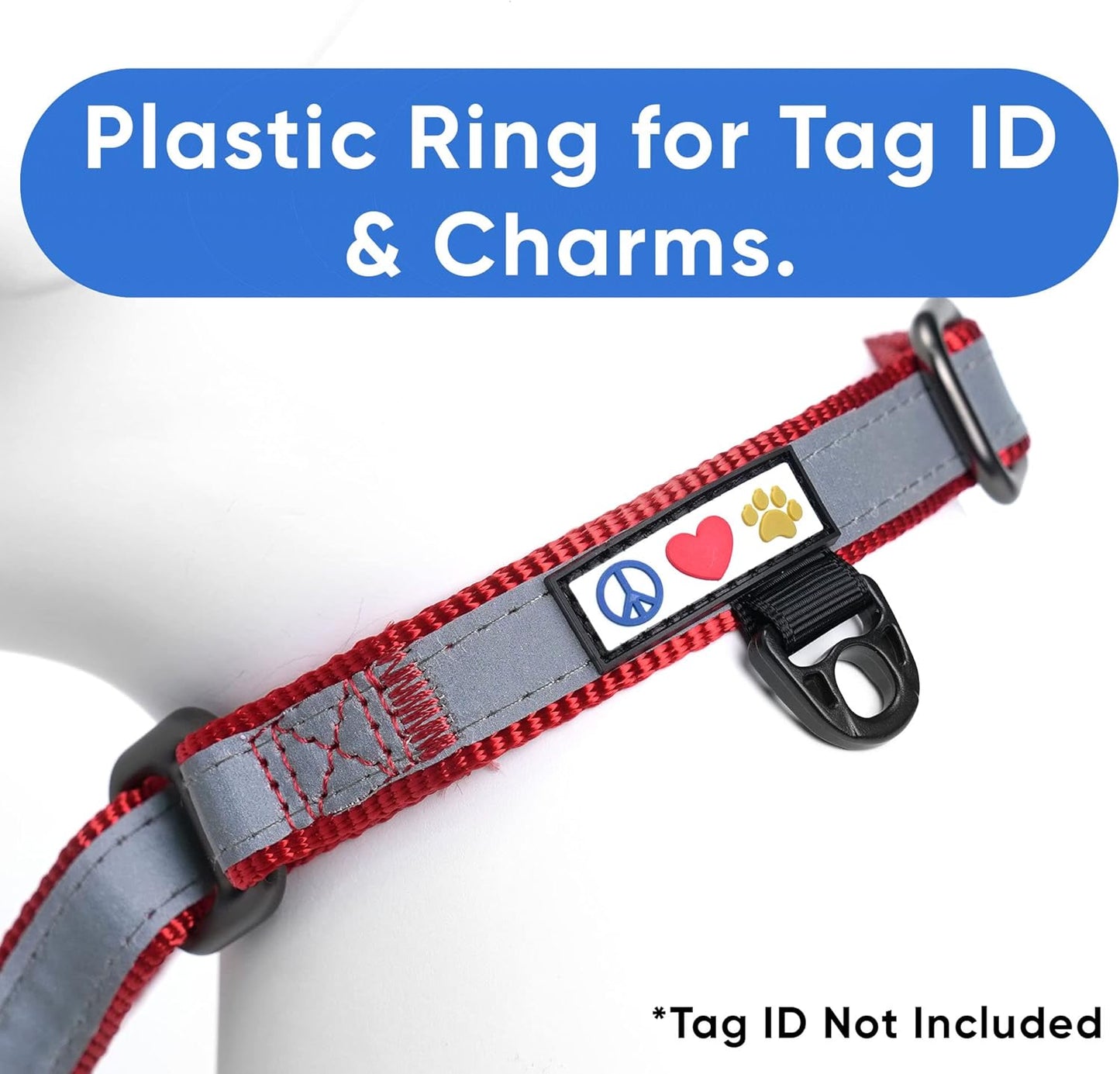 Pawtitas Chain Martingale Dog Collar Puppy Collar Reflective Dog Collar Training Dog Collar Behavioral Dog Chain Collar Collar Large Dog Collar Orange Dog Collar