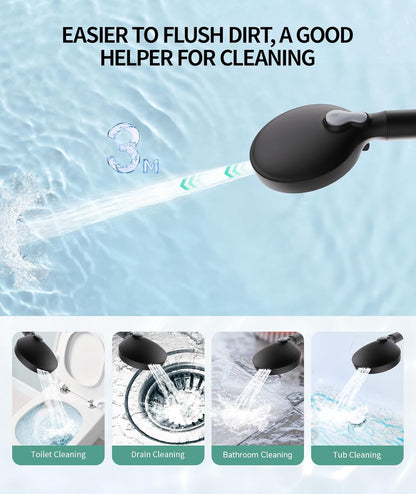 Filtered Shower Head with Handheld, High Pressure 9 Spray Mode Chrome Showerhead with Filters,Detachable Shower Head,Water Softener Filters Beads for Hard Water -Remove Chlorine