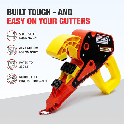 Lock Jaw Ladder Grip - Ladder Safety Clip - Feel secure on your ladders and climb safer by Ladder GripL8