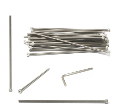 iexcell 25 Pcs M6 x 20mm Thread Pitch 1 mm Stainless Steel 304 Hex Socket Head Cap Screws Bolts Kit