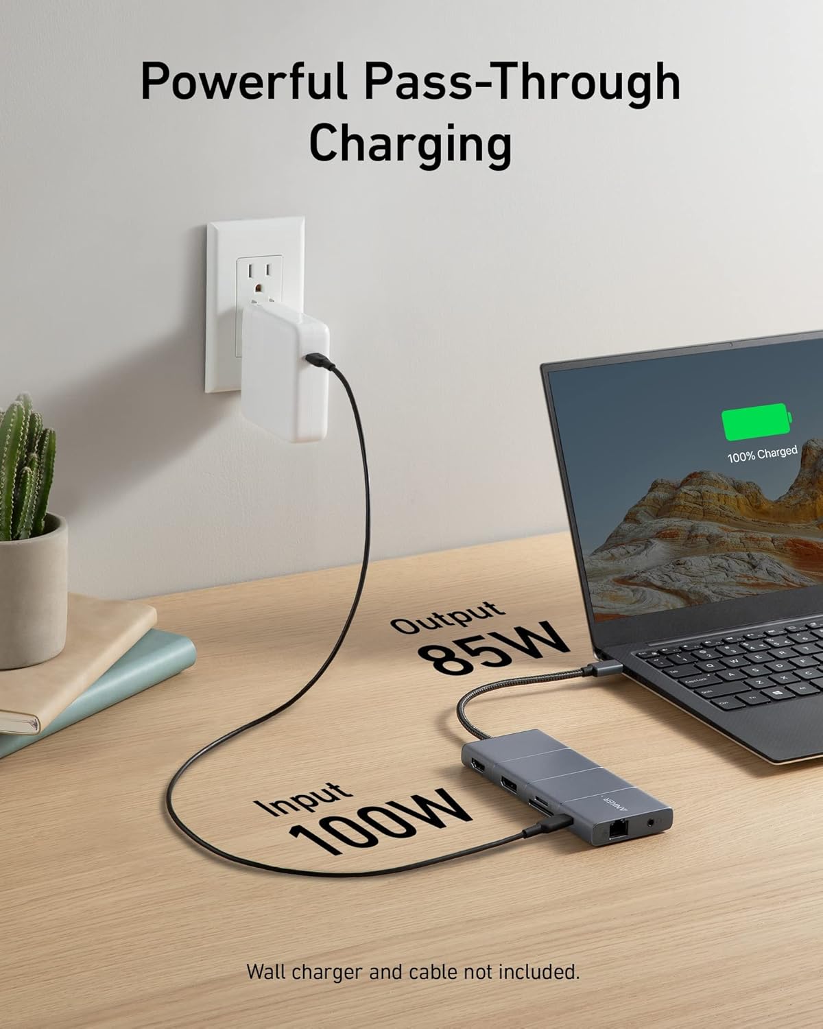 Anker 565 11-in-1 USB C Hub, 10 Gbps USB-C and USB-A Data Ports, 4K HDMI and DisplayPort, 100W Power Delivery, 2 USB 2.0 Data Ports, Ethernet, AUX, microSD and SD Card Slots, for XPS and More