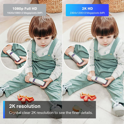 TP-Link Tapo SolarCam 2K, Outdoor Battery Camera w/Solar Panel Base, Wireless Camera, 2K QHD, 150° Super-Wide FOV, Free Person/Vehicle/Pet Detection, SD/Cloud Storage, Starlight Color Night Vision