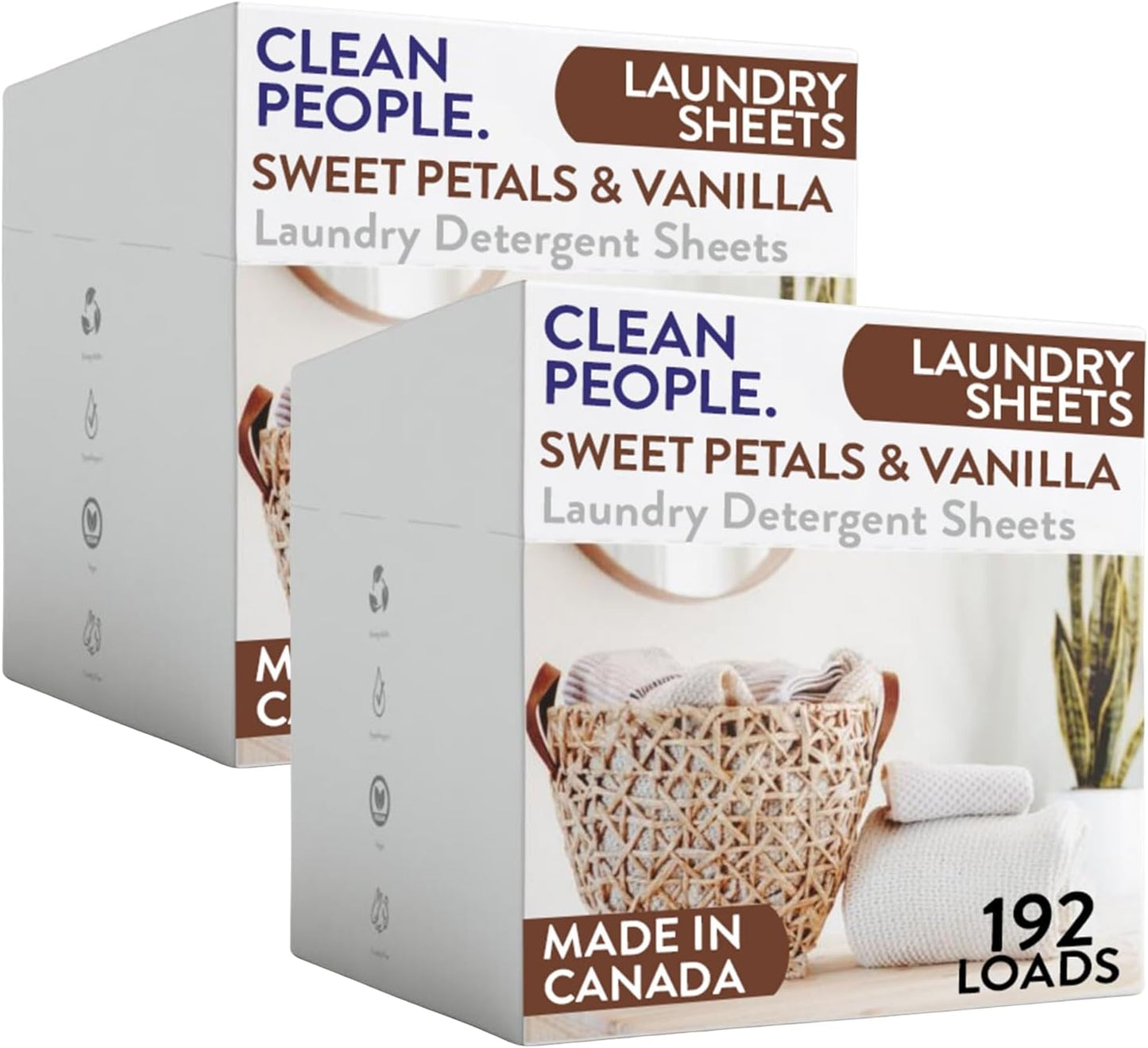 Clean People Laundry Detergent Sheets - Recyclable Packaging, Hypoallergenic, Stain Fighting - Ultra Concentrated, Laundry Soap - Fresh Scent, 96 Pack