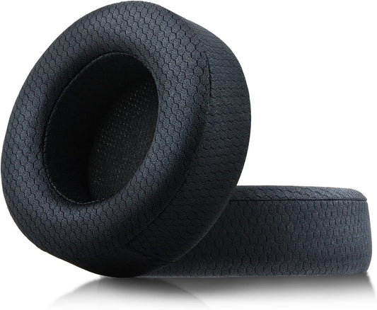 Upgraded Replacement Ear Pads Cushion for Corsair Virtuoso RGB Wireless SE XT Gaming Headset, Premium Fabric, Softer Memory Foam, Added Thickness ( Fabric Black )