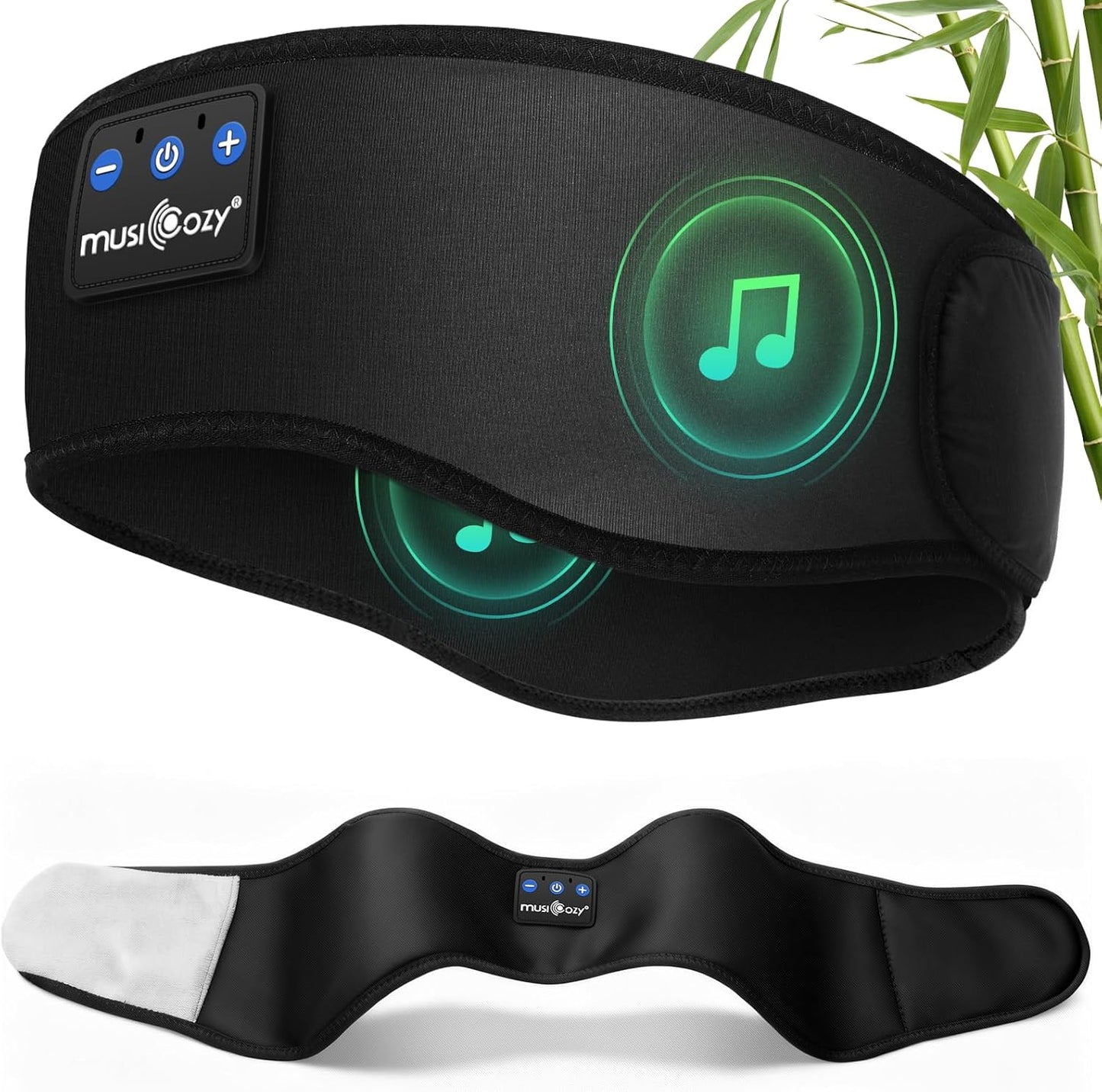 Bluetooth Sleep Headband Headphones | Wireless Sleep Mask Headphones | Music Headband for Side Sleepers | Sports Headband Earphones | Hands Free Audio Headband - PuriLite