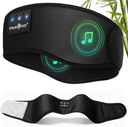 Bluetooth Sleep Headband Headphones | Wireless Sleep Mask Headphones | Music Headband for Side Sleepers | Sports Headband Earphones | Hands Free Audio Headband - PuriLite