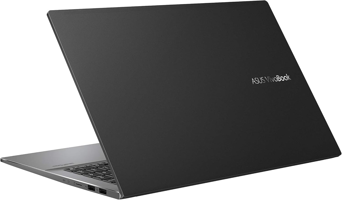 ASUS VivoBook S15 S533 Thin and Light Laptop, 15.6” FHD Display, Intel Core i7 Processor, 8GB DDR4 RAM, 512GB PCIe SSD, Wi-Fi 6, Windows 11 Home, Indie Black, S533EA-AS79-CA