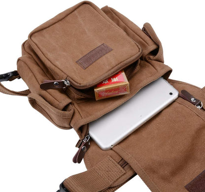 Motorcycle Drop Leg Bag Nylon Waist Pack for Men Women Travel Hiking Tactical Cycling Bike Ride Riding Crossbody Shoulder Fanny Pouch