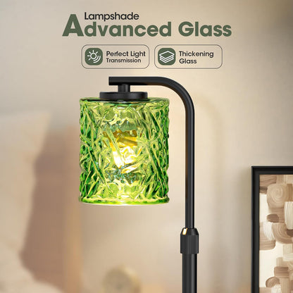 CNXIN Candle Warmer Lamp with Timer and Dimmer Dimmable Candle Lamp with Glass Lampshade Candle Warmer with Adjustable Height Wax Melt Warmer for Women Home Decor, 2 Bulbs Included