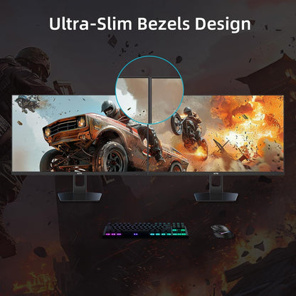 KTC 32 Inch 2K Computer Monitor, IPS 1440p Monitor with Ultra-Thin Bezels, HDR10, Freesync/G-sync, HDMI/DP Ports, Tilt Adjustable, Eyecare, Ideal for Business, Office, and Casual Gaming