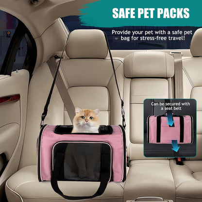 Top tasta Dog Cat Carrier Pet Carriers for Small Medium Large Cats Dogs Carrier Soft Sided Small Puppy Dog Carrier Portable Foldable Airline Approved Dog Cat Travel Carrier Grey Medium